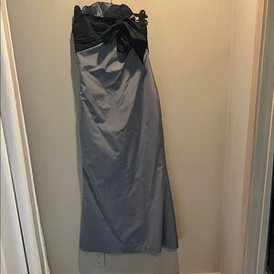 Elegant Kay Unger Black and Gray Formal Dress